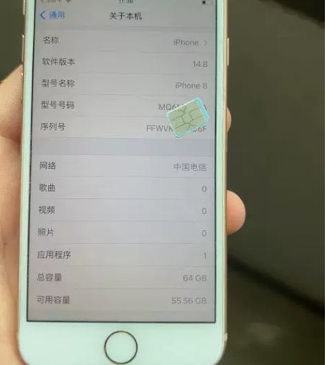 自用小8，国行三网，64g ，无拆无修，功...