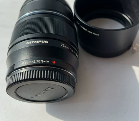 奥林巴斯75mm f1.8镜头,99新,平...