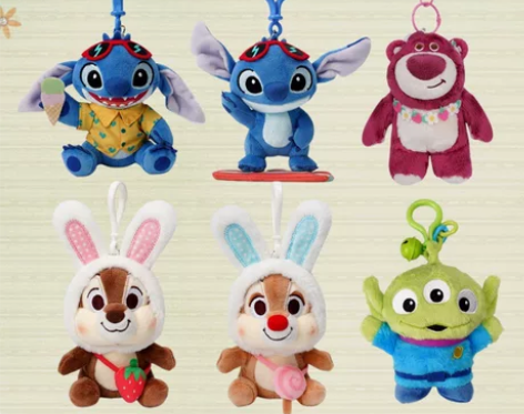 正版迪士尼公仔史迪奇玩偶草莓熊奇奇蒂蒂毛绒...