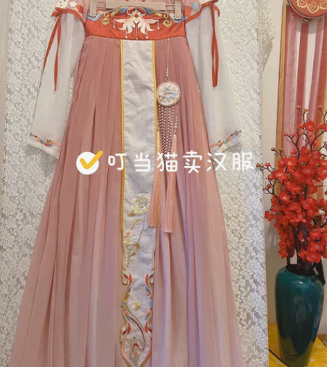 都城南庄汉服筱筱兔齐胸襦裙一片式夏季薄款女...