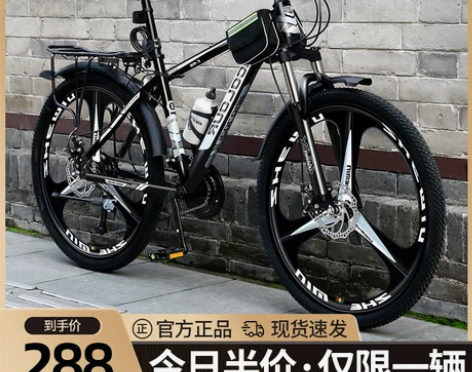 山地自行车男越野变速单车上班骑大人成人