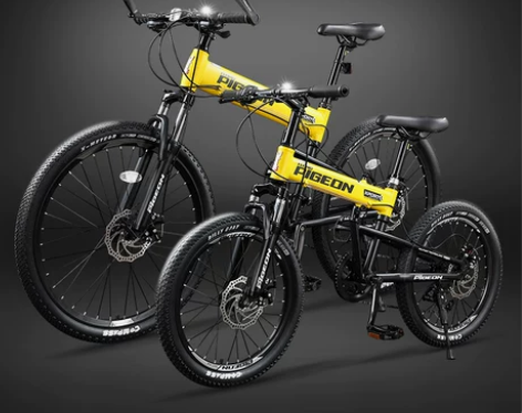 自行车 飞鸽铝合金折叠山地蓝图变速男女中小