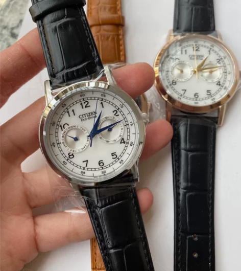 西铁城手表光动能男腕表AO9000优雅小蓝...