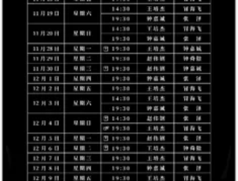 【出/换】音乐剧危险游戏 大tm 12.3...