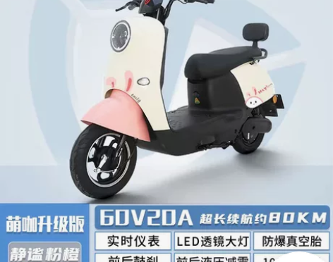 台铃电动车旗舰店60V成人长跑王电瓶车男女...