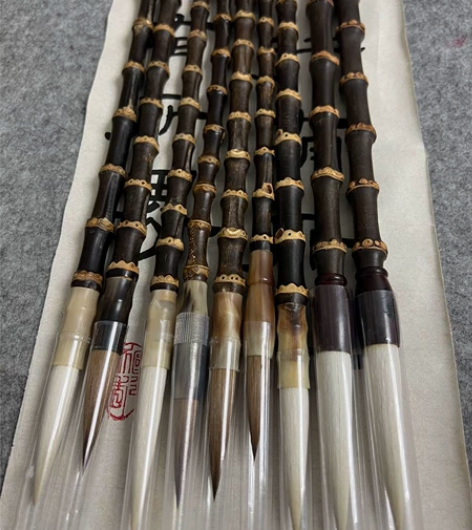 湖笔羊毫狼毫竹根笔 2588打包品相完好无...