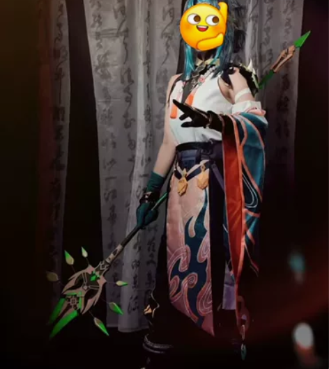 三町目  魈cos L码，衣服加武器加假发...