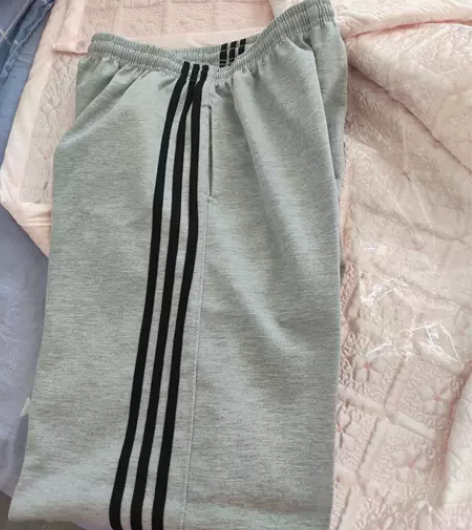 全新包邮休闲运动裤男纯棉拉链直筒宽松休闲大...