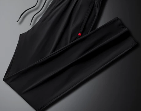 ?大码男士冰丝薄款夏季长裤 黑色6xl 全...