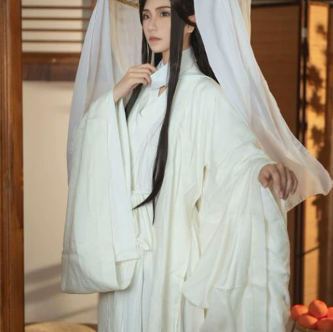 2XL的谢怜C服 假发有点乱,不会修或者急...