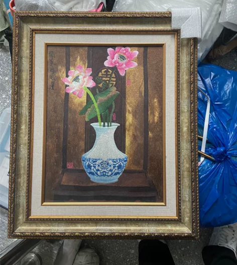 全新全刺绣装饰画，尺寸37.59厘米，一个...