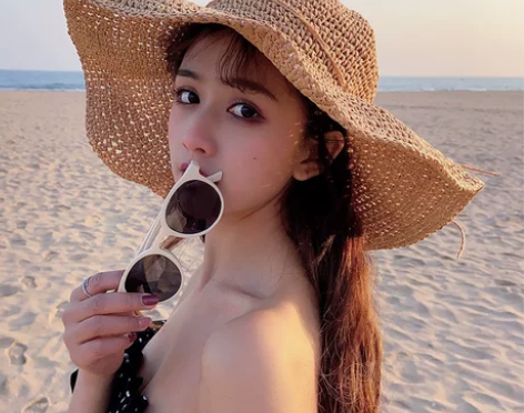沙滩帽子网红小清新草帽女夏大帽檐太阳遮阳帽...