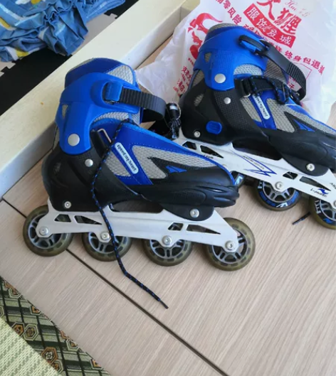 单排旱冰鞋没学会，果断出售4144号码可调...