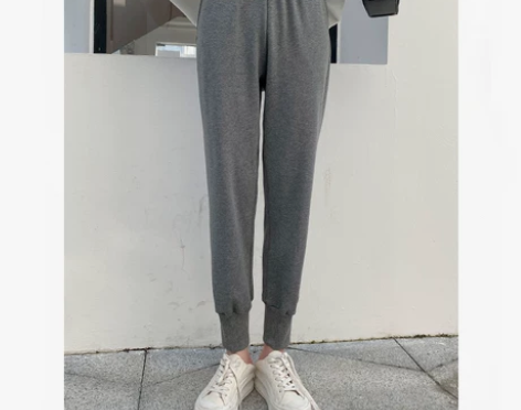 烈儿Lierkiss【拉腿裤】字母腰加绒百...