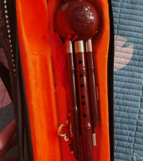 葫芦丝 带袋子发货葫芦丝 几乎全新 买回来...