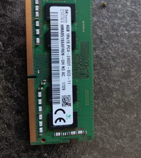 笔记本内存,海力士DDR4,2400,4G...