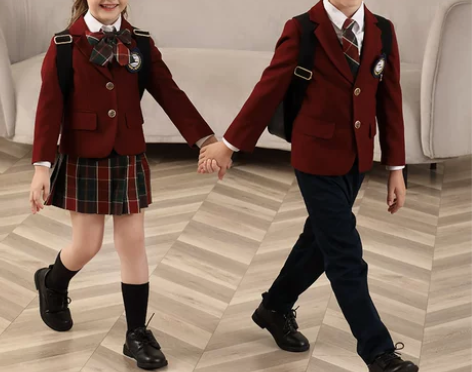 英伦风小学生校服套装儿童jk制服女童西装初...