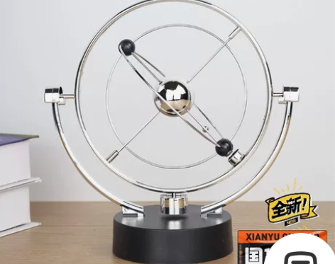 客厅摆件装饰品永动仪牛顿摆球办公桌工艺品办...
