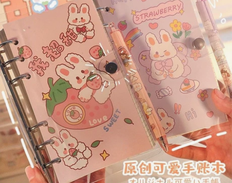 全新包邮可爱活页手账本2022高颜值少女心...