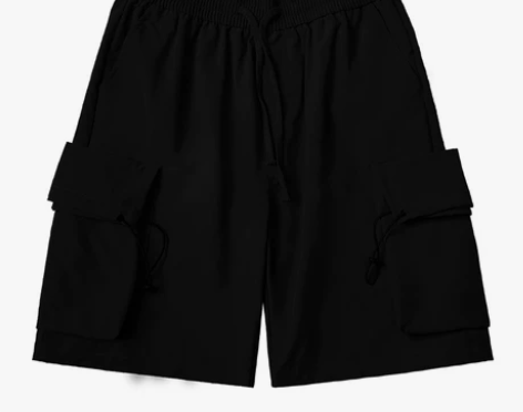 FUNKYFUN日系街头休闲大口袋工装裤复...