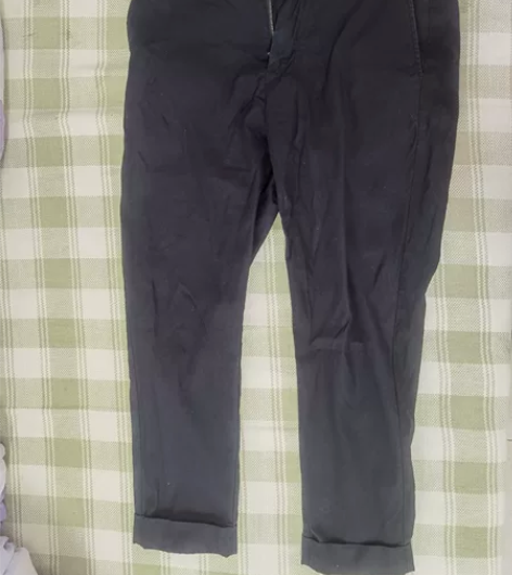 思莱德男士休闲九分裤 黑色 尺码175/8...