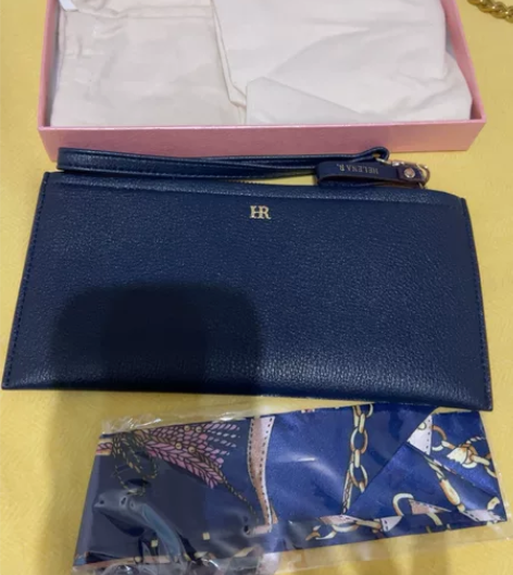 全新HR女士钱包真皮手包手机钱夹，真皮拉链...