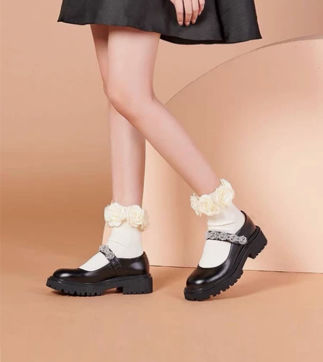 厚底玛丽珍鞋女学院风单鞋少女增高 40码 ...