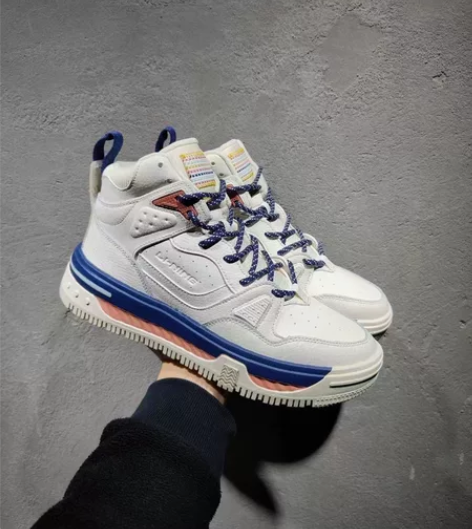 李宁域行高帮板鞋 原盒包装华晨宇同款，三层...