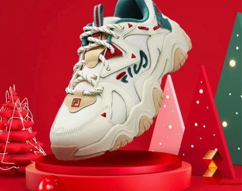 FILA 斐乐女鞋猫爪4代老爹鞋2023春...