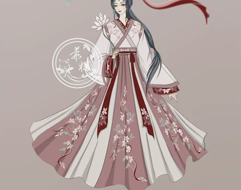 夕瑶赋正品 原创春樱赠汉服女 夏魏晋套装交...