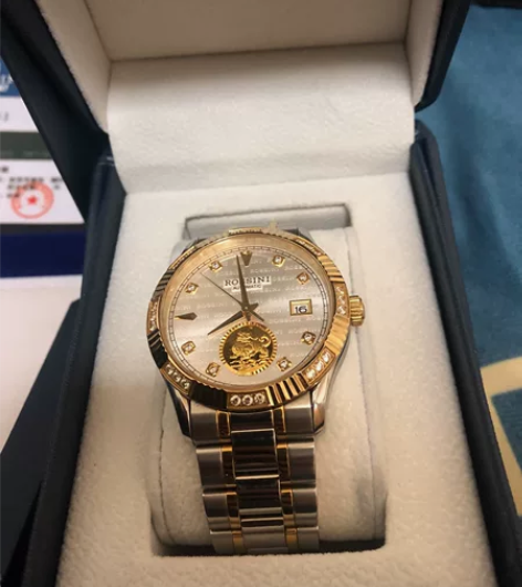 罗西尼机械貔貅手表，貔貅是18k金的，买了...