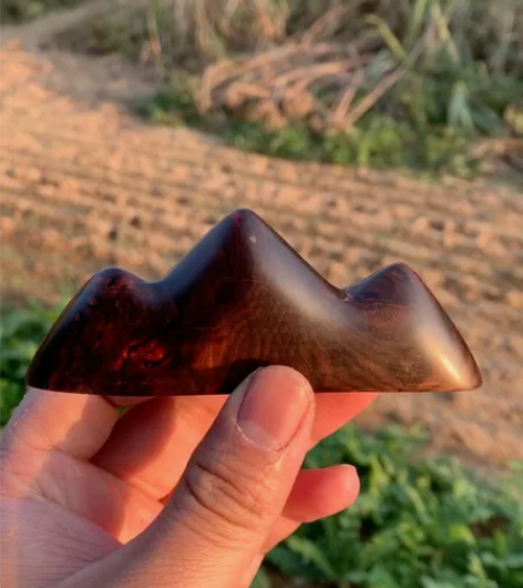 大红酸枝成品笔架，不配毛笔。 正宗酸枝料 ...