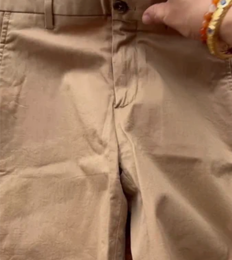夏装男生校服卡其色短裤S码和L码，S码洗过...