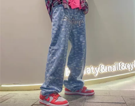 美式街头牛仔裤 买大了 没穿过 仅摘吊牌 ...