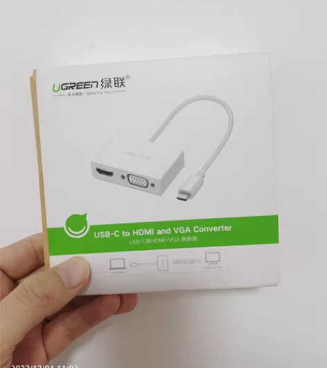 全新 绿联typec转hdmi VGA转接...