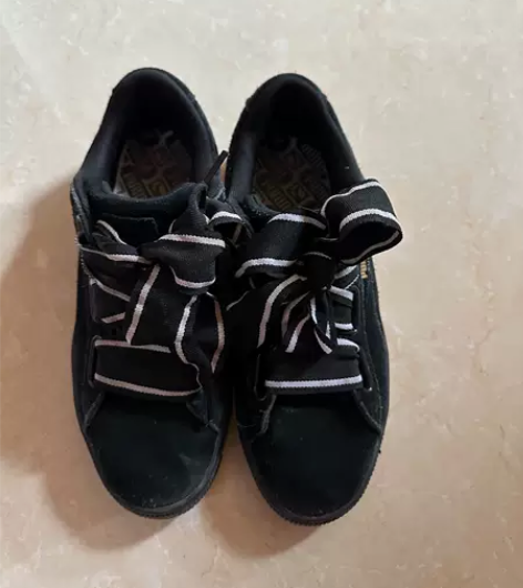 彪马puma黑色板鞋,39码,五六成新吧 ...