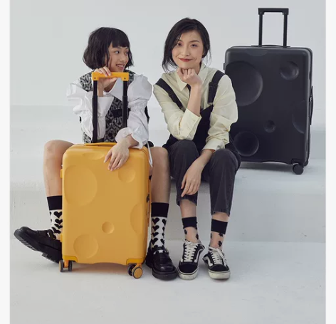 全新20寸黑色芝士卡拉羊拉杆箱 行李箱 旅...