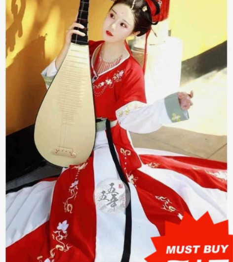 五五年坦领半臂已绝版正品汉服三件套 可自提...