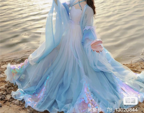 全新 龙女泪 原创汉服女唐制汉服 改良诃子...