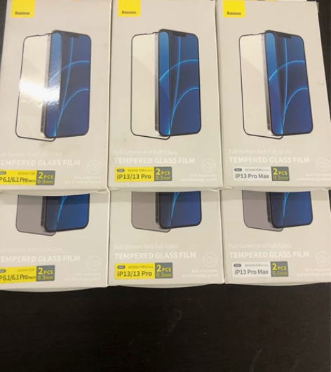 倍思2片 苹果13钢化膜13pro全屏钢化...