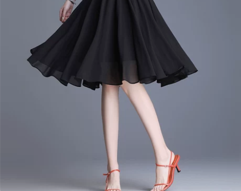 半身裙女夏季2021新款潮 短裙a字裙高腰...