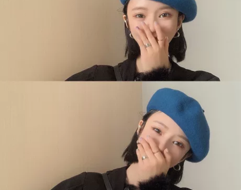 贝雷帽女英伦复古秋冬日系羊毛画家帽女士蓓蕾...