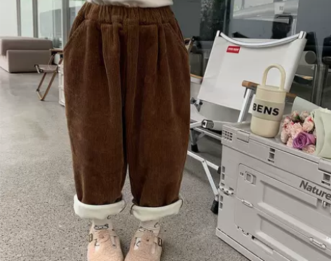 110码加绒灯芯绒裤子 全新仅下水 裤长6...