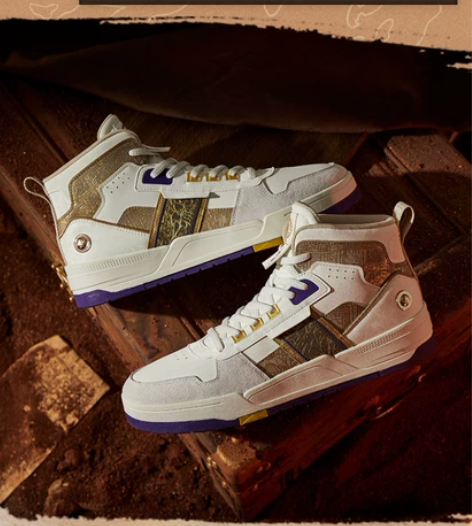 陕博联名|鎏金紫乔丹质燥2022新款高帮皮...