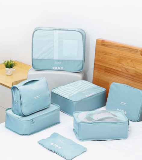 ?汉客旅行收纳包套装行李箱衣服内衣物整理袋...