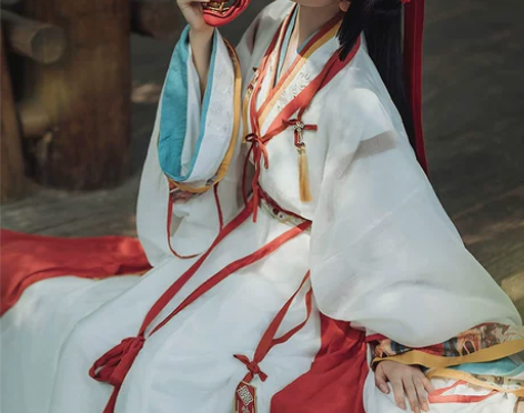 汉风吟【妙上】晋制襦裙交窬裙印花刺绣情侣款...