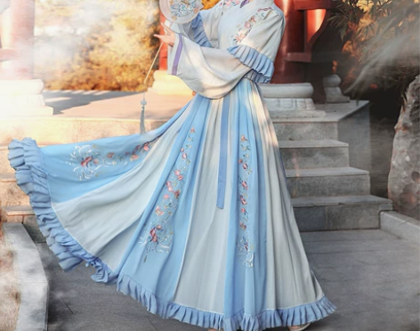 晋制汉服正品 原创夏季中国风魏晋风齐腰交领...