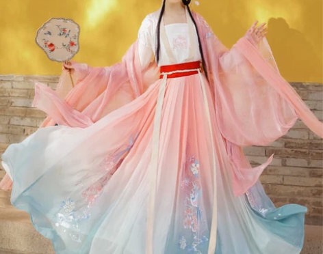 裳云兮【肥啾】原创汉服女对襟齐腰襦裙重工刺...