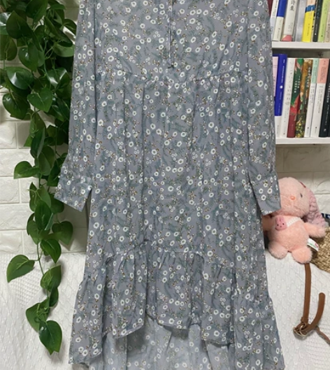 全新清仓特价小清新碎花雪纺连衣裙复古文艺大...