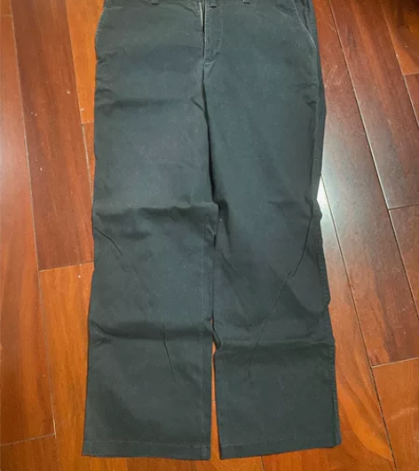 二手闲置法国鳄鱼男士藏青色休闲裤180X9...